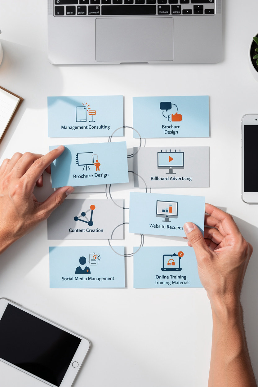 شبكة رواد المستقبل خدمات متكاملة - استشارات وتصميم وإدارة رقمية